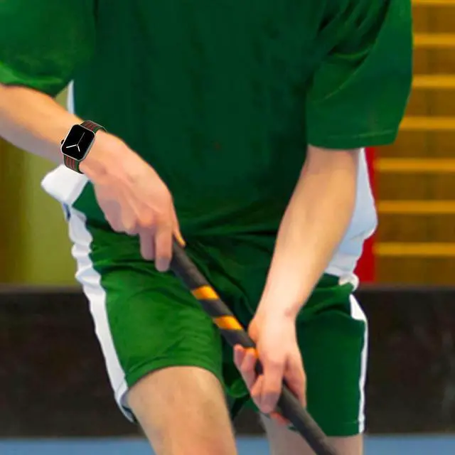 Alt view image 4 of 7 - Classic Stripes Silicone Watch Band for Apple Watch 41mm / 40mm / 38mm - Grey Pink