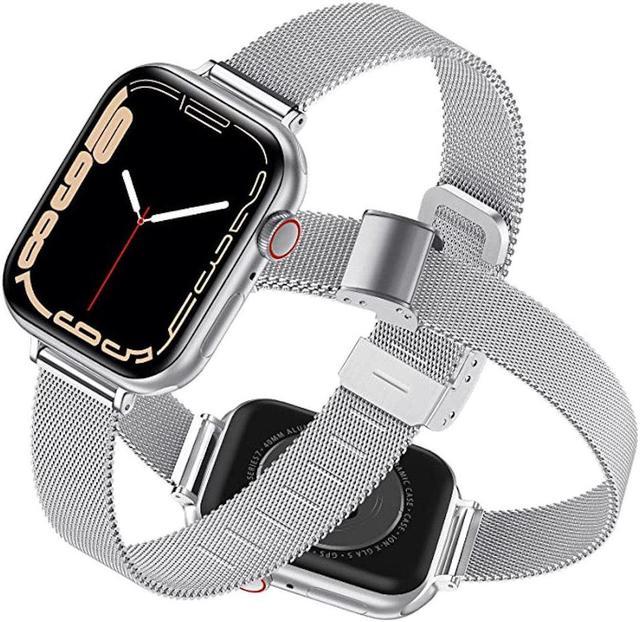 Stainless Steel Mesh Band for Apple Watch 41mm 40mm 38mm