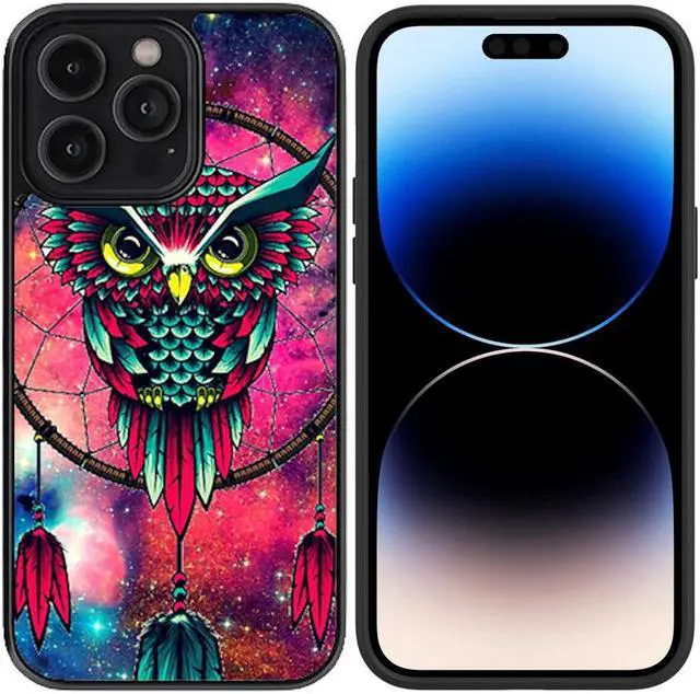 Main image of Sublimation Print Design Case for iPhone 14 Pro Max - Owl Dreamcatcher