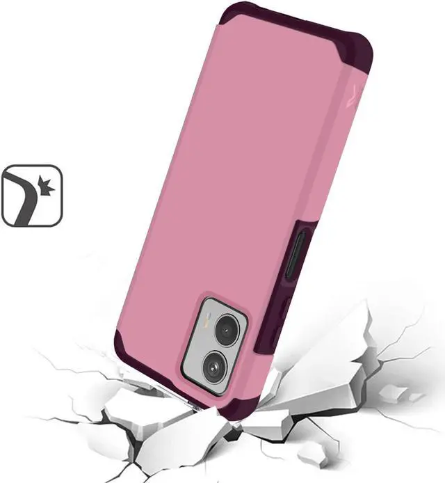 Alt view image 2 of 4 - Shockproof Air Cushion Hybrid Case for Motorola Moto G 5G 2023 - Fruity Wine