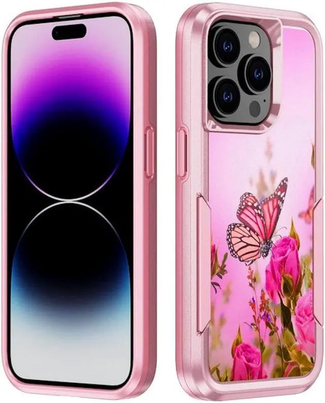 Main image of TUFF Hybrid Armor Case for iPhone 14 Pro Max - Butterfly