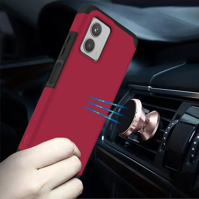 Alt view image 4 of 4 - Shockproof Air Cushion Hybrid Case for Motorola Moto G 5G 2023 - Virtual Pink