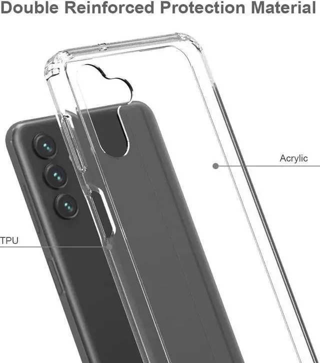 Alt view image 5 of 6 - Fusion Shield Tough Snap-on Transparent Case for Samsung Galaxy A13 5G - Clear
