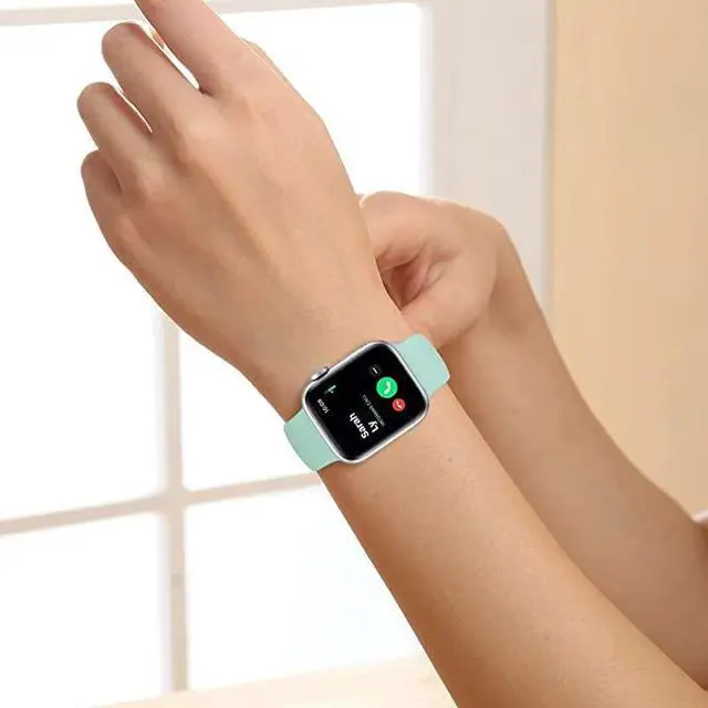 Alt view image 5 of 7 - Comfy Sport Band Watch Strap for Apple Watch 49mm / 45mm / 44mm / 42mm - Mint