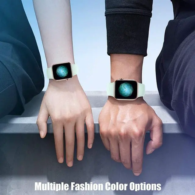 Alt view image 7 of 7 - Comfy Sport Band Watch Strap for Apple Watch 49mm / 45mm / 44mm / 42mm - Mint