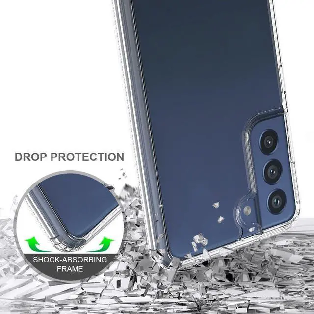 Alt view image 2 of 3 - Fusion Shield Tough Snap-on Transparent Case for Samsung Galaxy S21 FE 5G - Clear