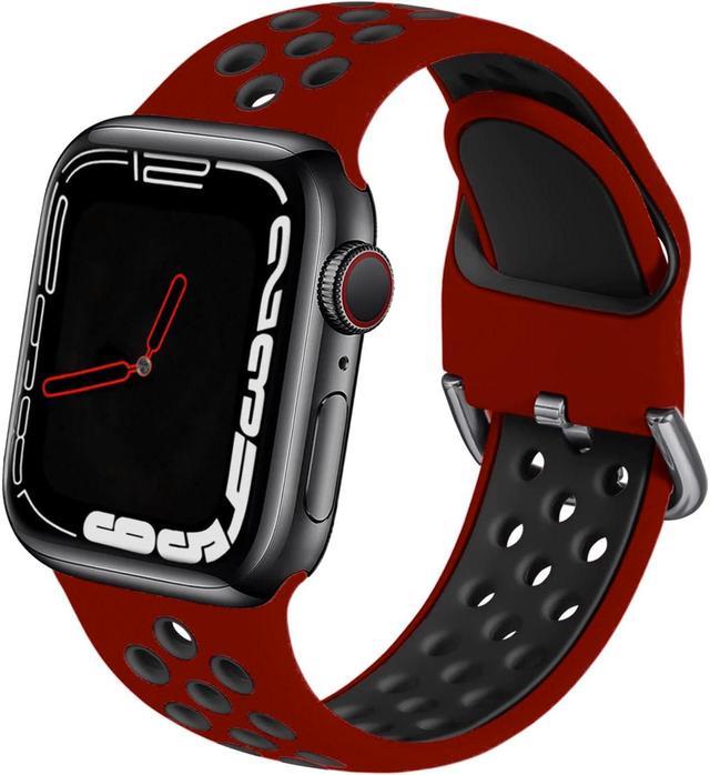 Comfy Sport Band for Apple Watch 41mm 40mm 38mm Wine Red