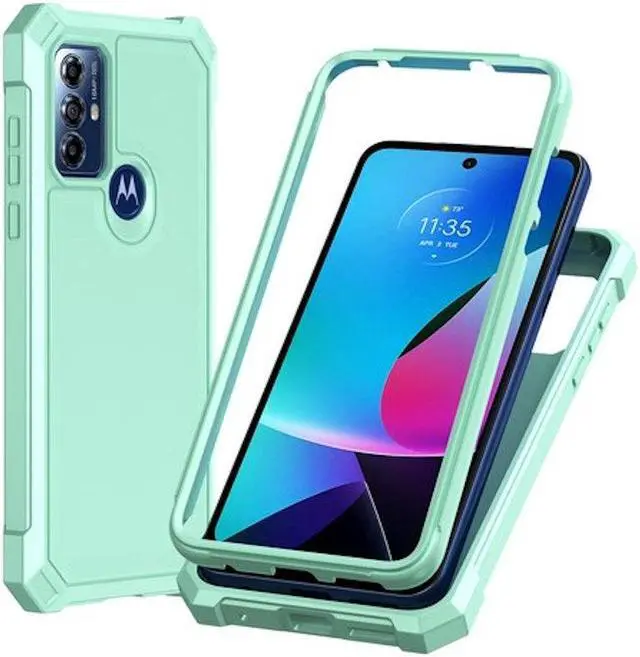 Main image of Military Grade Rugged Hybrid Case for Motorola Moto G Play 2023 - Teal