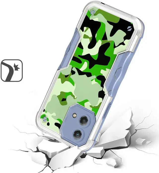 Alt view image 2 of 4 - Military Grade Shockproof Hybrid Armor Case for Motorola Moto G Stylus 5G 2023 - Camouflage