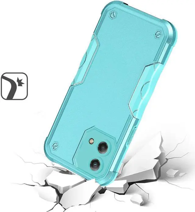 Alt view image 2 of 4 - Military Grade Shockproof Hybrid Armor Case for Motorola Moto G Stylus 5G 2023 - Teal