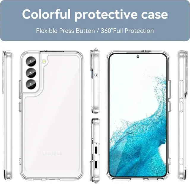 Alt view image 3 of 7 - Fusion Shield Tough Snap-on Transparent Case for Samsung Galaxy S23 Plus - Clear