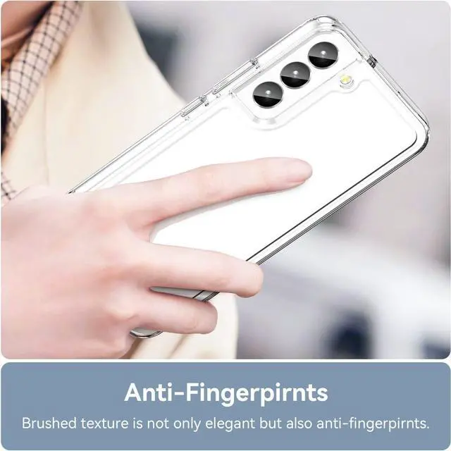 Alt view image 6 of 7 - Fusion Shield Tough Snap-on Transparent Case for Samsung Galaxy S23 Plus - Clear