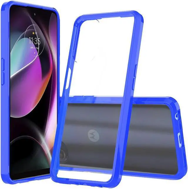 Main image of Fusion Shield Tough Snap-on Case for Motorola Moto G 5G 2022 - Blue