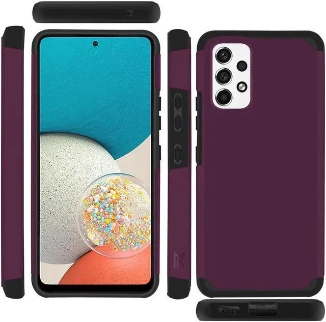 Alt view image 2 of 2 - MetKase Drop Tested Air Cushion Hybrid Case for Samsung Galaxy A53 5G - Magenta Purple