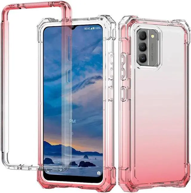 Alt view image 3 of 4 - Military Grade Rugged Hybrid Case for Nokia G400 5G - Gradient Red