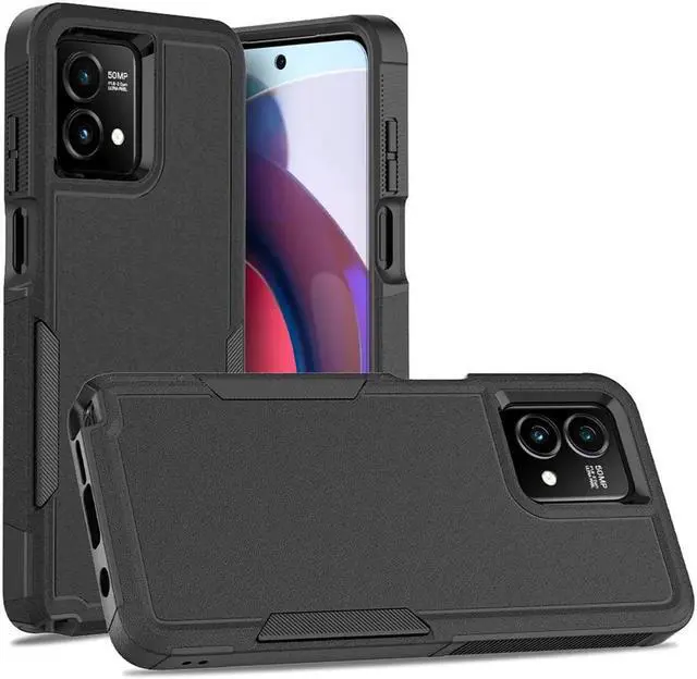 Main image of Military Grade TUFF Hybrid Case for Motorola Moto G Stylus 5G 2023 - Black