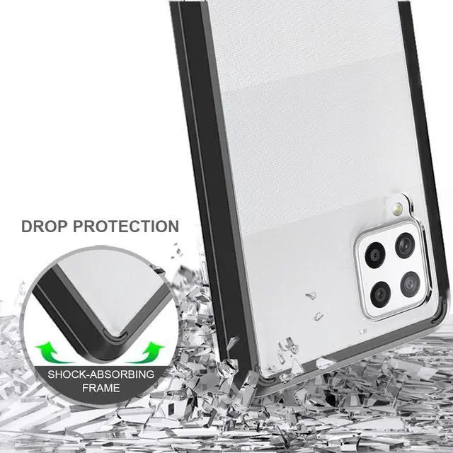 Alt view image 2 of 4 - Fusion Shield Tough Snap-on Case for Samsung Galaxy A42 5G - Black