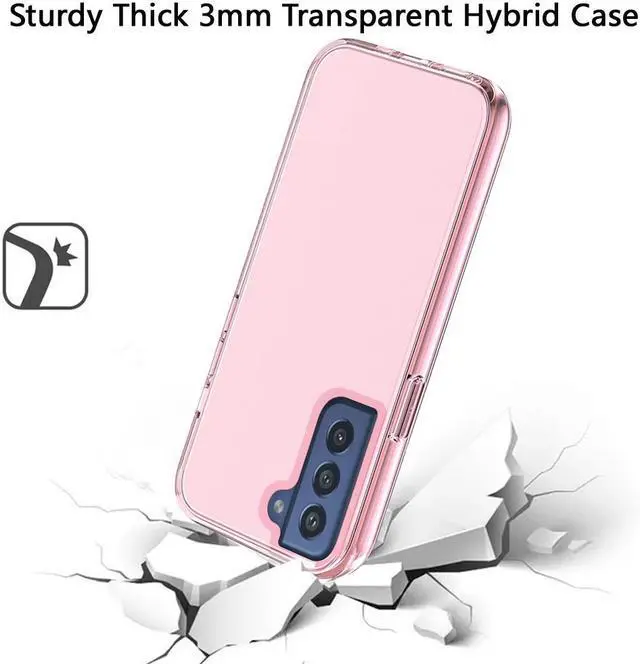 Alt view image 2 of 3 - Ultra Hybrid Transparent Case for Samsung Galaxy S23 Plus - Pink