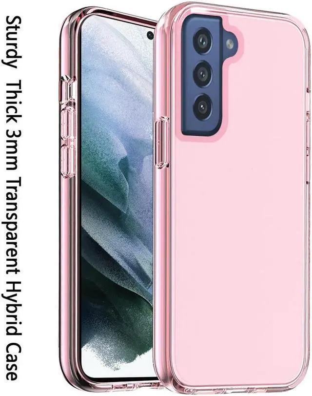 Alt view image 3 of 3 - Ultra Hybrid Transparent Case for Samsung Galaxy S23 Plus - Pink