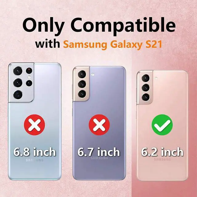 Alt view image 2 of 2 - Atomic Shockproof Hybrid Case for Samsung Galaxy S21 5G - Clear
