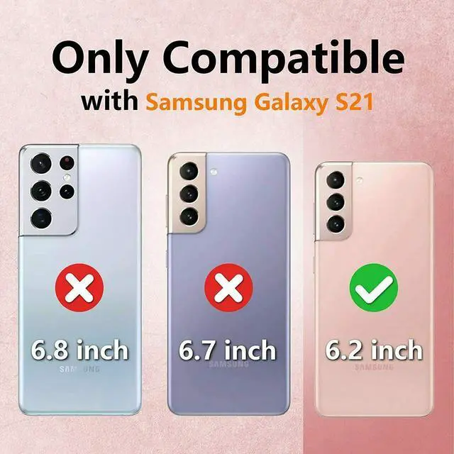 Alt view image 2 of 2 - Dynamic Dual Layer Hybrid Case with Ring Holder for Samsung Galaxy S21 5G - Purple