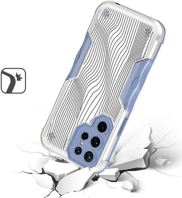 Alt view image 2 of 4 - Military Grade Shockproof Hybrid Case for Samsung Galaxy S23 Ultra - Wave