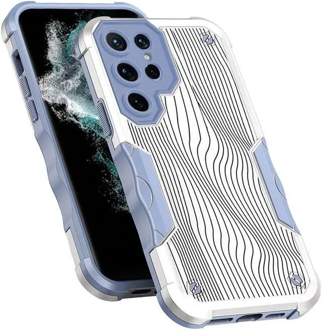 Alt view image 4 of 4 - Military Grade Shockproof Hybrid Case for Samsung Galaxy S23 Ultra - Wave