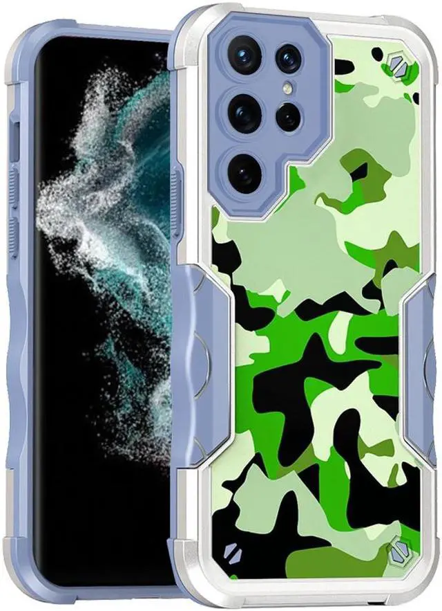 Main image of Military Grade Shockproof Hybrid Case for Samsung Galaxy S23 Ultra - Camouflage