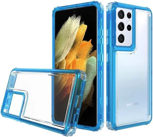 Main image of Atomic Shockproof Hybrid Case for Samsung Galaxy S21 Ultra 5G - Blue