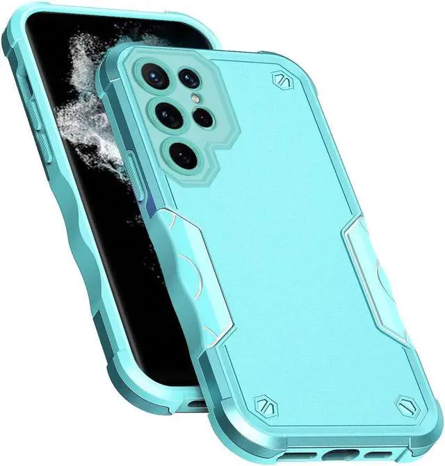 Alt view image 4 of 4 - Military Grade Shockproof Hybrid Case for Samsung Galaxy S23 Ultra - Teal