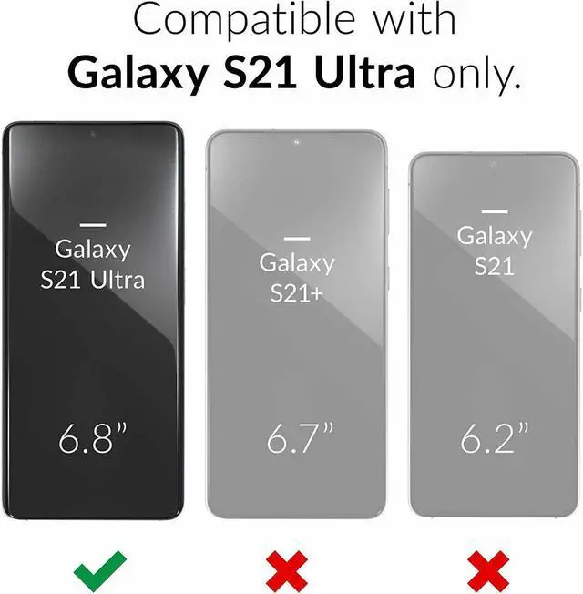 Alt view image 2 of 2 - Atomic Shockproof Hybrid Case for Samsung Galaxy S21 Ultra 5G - Clear