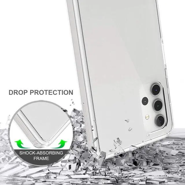 Alt view image 2 of 7 - Fusion Shield Tough Snap-on Transparent Case for Samsung Galaxy A32 5G - Clear
