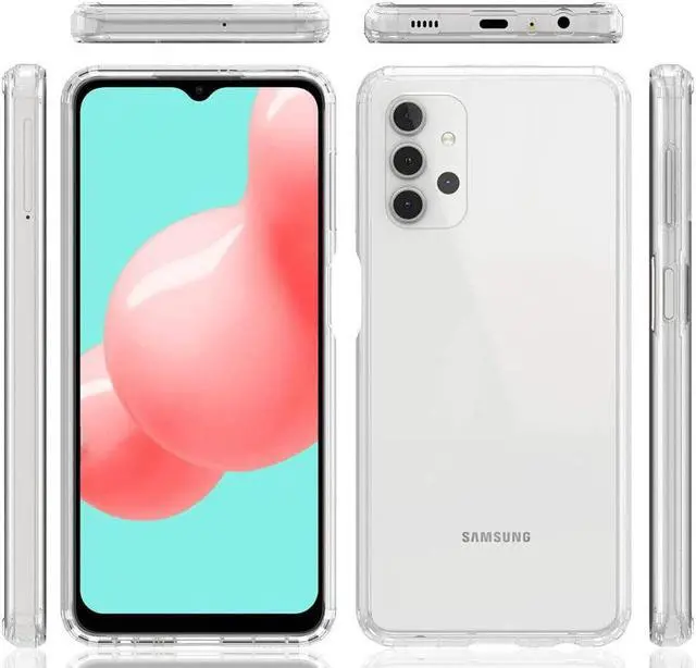 Alt view image 3 of 7 - Fusion Shield Tough Snap-on Transparent Case for Samsung Galaxy A32 5G - Clear