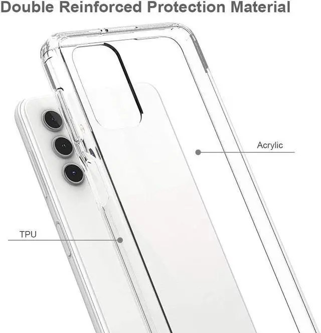 Alt view image 4 of 7 - Fusion Shield Tough Snap-on Transparent Case for Samsung Galaxy A32 5G - Clear