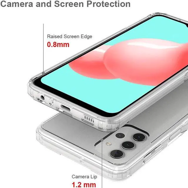 Alt view image 5 of 7 - Fusion Shield Tough Snap-on Transparent Case for Samsung Galaxy A32 5G - Clear