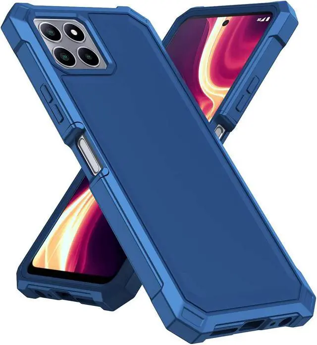 Alt view image 4 of 7 - Military Grade Rugged Hybrid Case for Celero 5G Plus - Blue