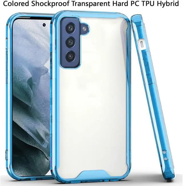 Alt view image 4 of 4 - Shockproof Fusion Shield Tough Snap-on Case for Samsung Galaxy S22 Plus 5G - Blue