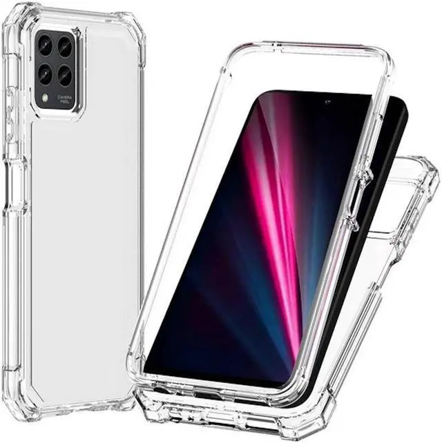 Main image of Military Grade Rugged Hybrid Case for T-Mobile REVVL 6 Pro 5G - Clear