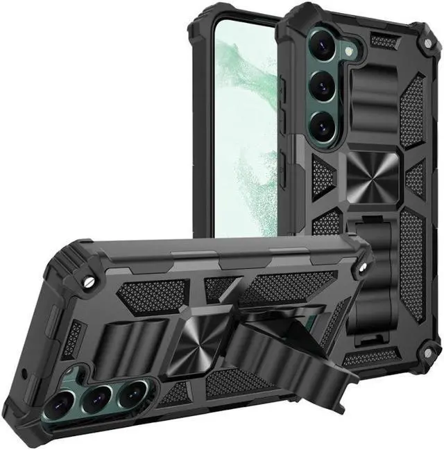 Main image of Military Grade Tough Ultra Rugged Hybrid Case for Samsung Galaxy S23 - Black