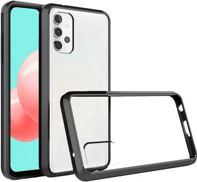 Main image of Fusion Shield Tough Snap-on Transparent Case for Samsung Galaxy A32 5G - Black