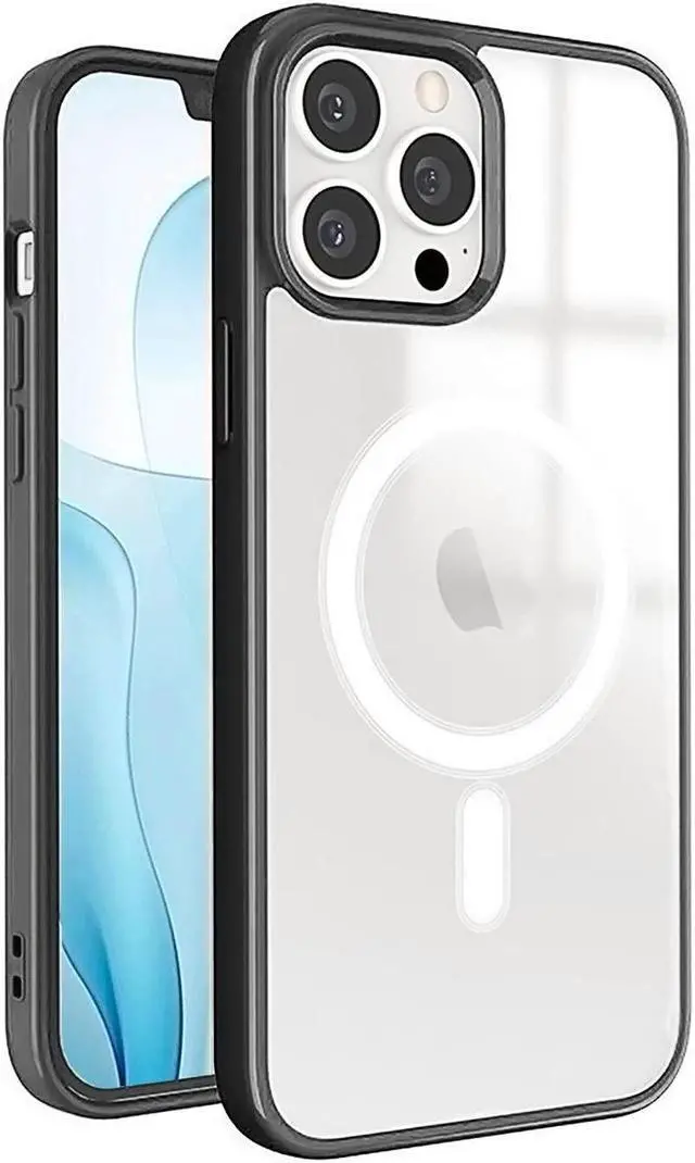 Main image of MagSafe Compatible Premium Hybrid Protective Case for iPhone 14 Pro - Black