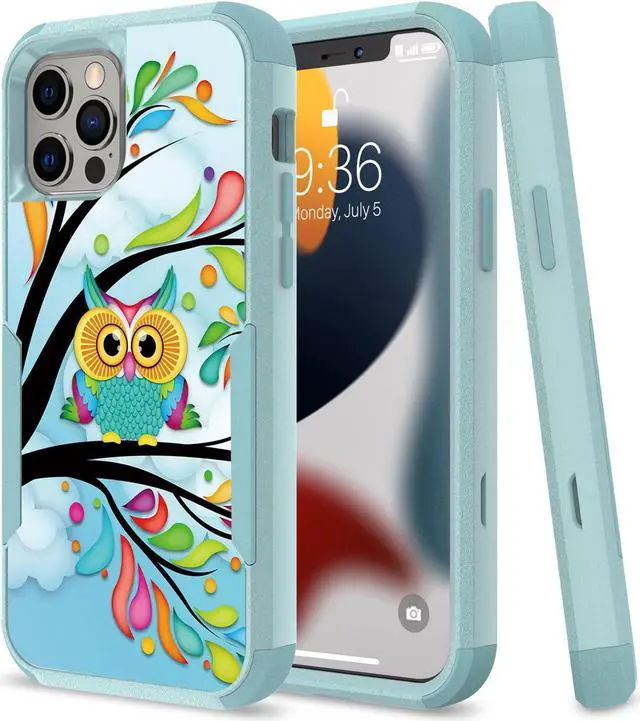 Main image of Military Grade TUFF Hybrid Armor Case for iPhone 14 Pro - Owl