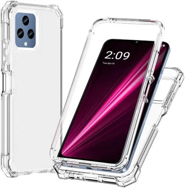 Main image of Military Grade Rugged Hybrid Case for T-Mobile REVVL 6 5G - Clear