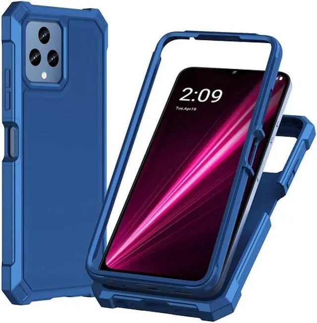 Main image of Military Grade Rugged Hybrid Case for T-Mobile REVVL 6 5G - Blue