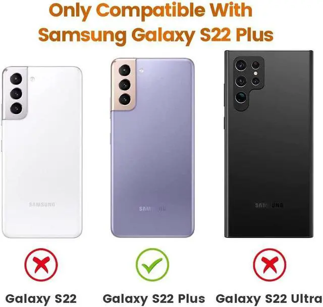 Alt view image 2 of 2 - Full Glitter Hybrid Protective Case for Samsung Galaxy S22 Plus 5G - Purple