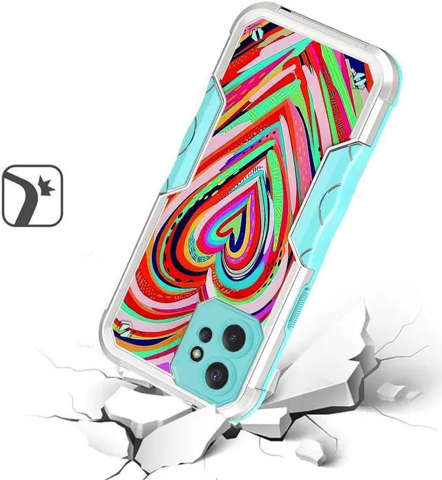 Alt view image 2 of 4 - Military Grade Shockproof Hybrid Armor Case for Motorola Moto G Power 5G 2023 - Heart