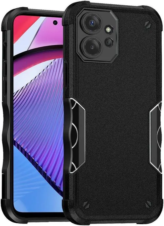 Main image of Military Grade Shockproof Hybrid Armor Case for Motorola Moto G Power 5G 2023 - Black