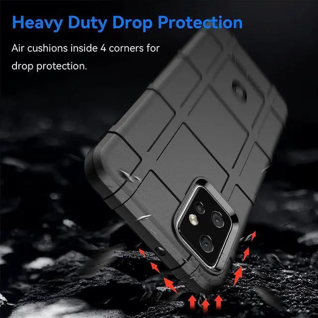 Alt view image 2 of 7 - Rugged Shield Tactical TPE Case for Motorola Moto G Power 5G 2023 - Black