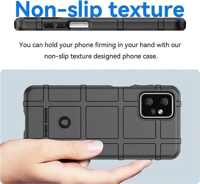 Alt view image 5 of 7 - Rugged Shield Tactical TPE Case for Motorola Moto G Power 5G 2023 - Black