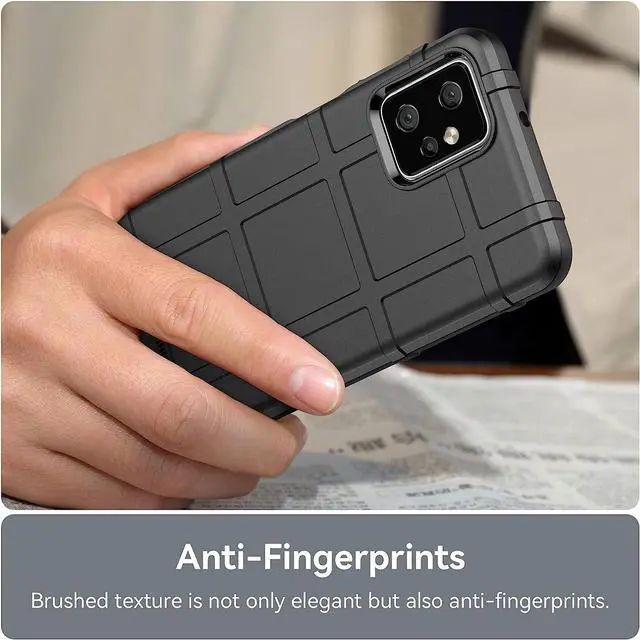 Alt view image 6 of 7 - Rugged Shield Tactical TPE Case for Motorola Moto G Power 5G 2023 - Black